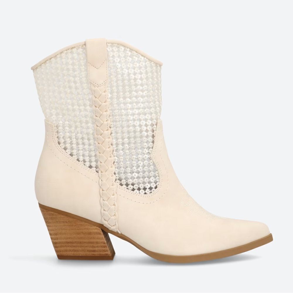 DV BY DOLCE VITA Faux Leather Karyn Bootie in Cream, Size 6.5. NWOT! - Picture 2 of 15